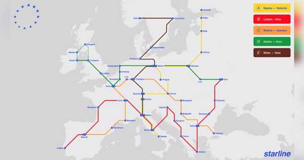 starline railroad map